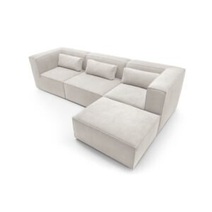 Premium Doris Minimalist l Shaped Sofa - top view