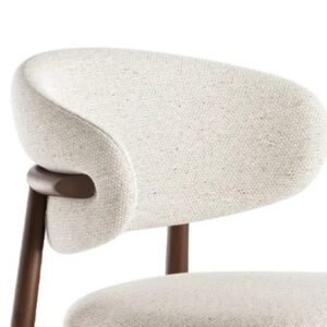 Scandinavian Dining Table with 6 Upholstered Chairs - Dining table | dining chair close design