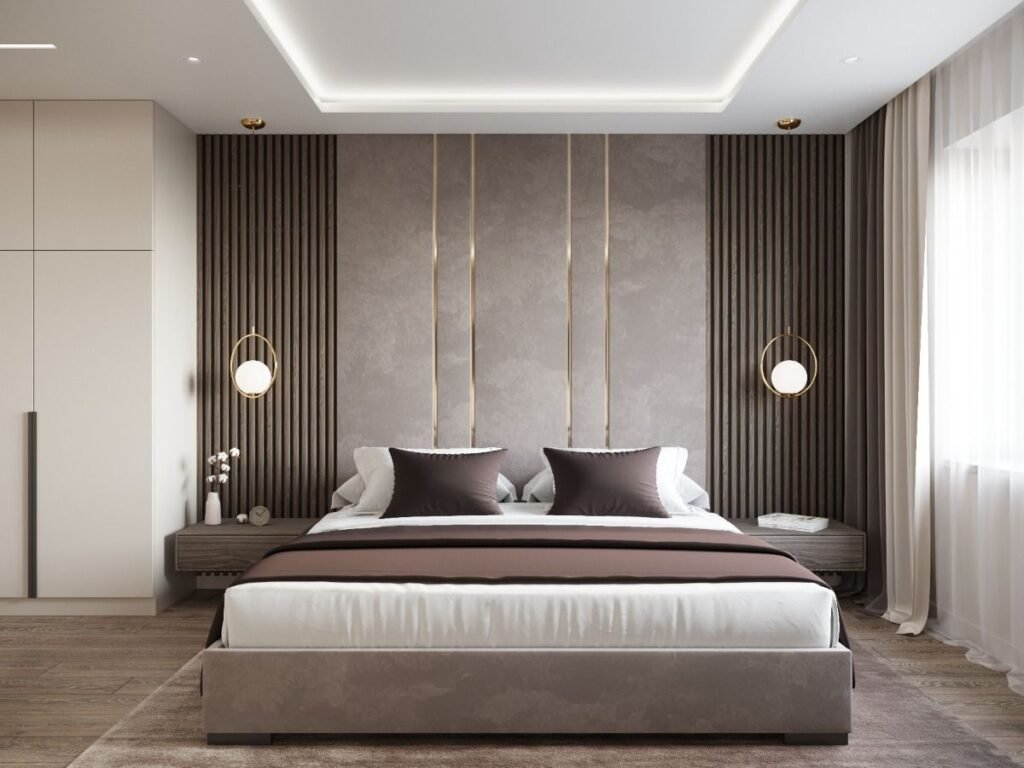 PVC And Fabric Bed Wall Panel