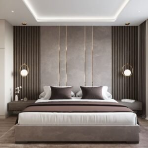 PVC And Fabric Bed Wall Panel