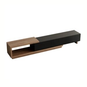 Two-Tone TV Stand – Luxury Living Room TV Wall Panel- Tv unit | top view