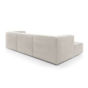 Premium Doris Minimalist l Shaped Sofa - Sectional sofa back side