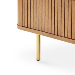 Harper Fluted Wood Drawer Chest - Chest of drawers | leg design