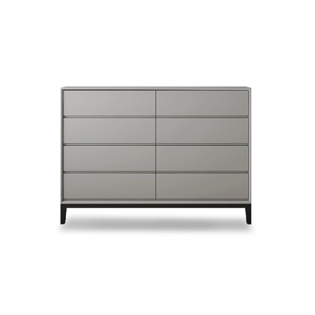 Contemporary 8-Drawer Dresser with Slim Base - Chest of drawers | front main
