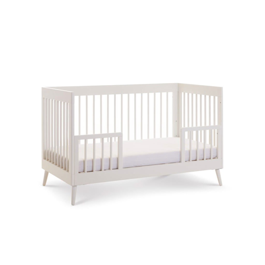 Modern Nursery Toddler Bed - Baby Crib | white background