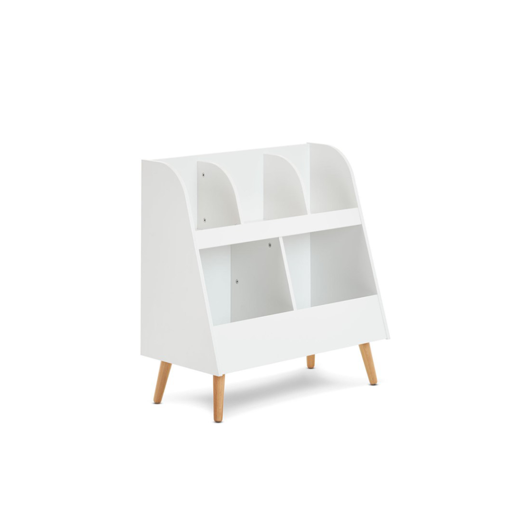 2-Tier Montessori Book Display Organizer - storage | side view