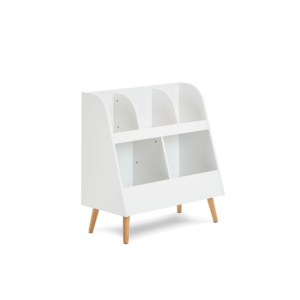 2-Tier Montessori Book Display Organizer - storage | side view