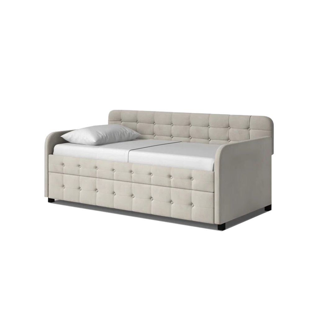 Seraphine Tufted upholstered daybed - Daybed | 1 side view