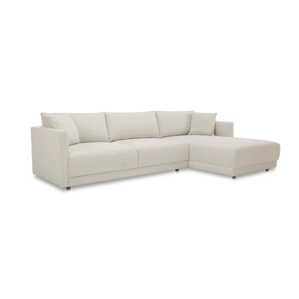 Contemporary Sectional Sofa with Right Chaise - L Shape sofa | 1 side view