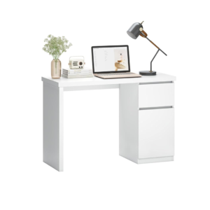 Functional Study Table with Drawers - Study Table | white color front