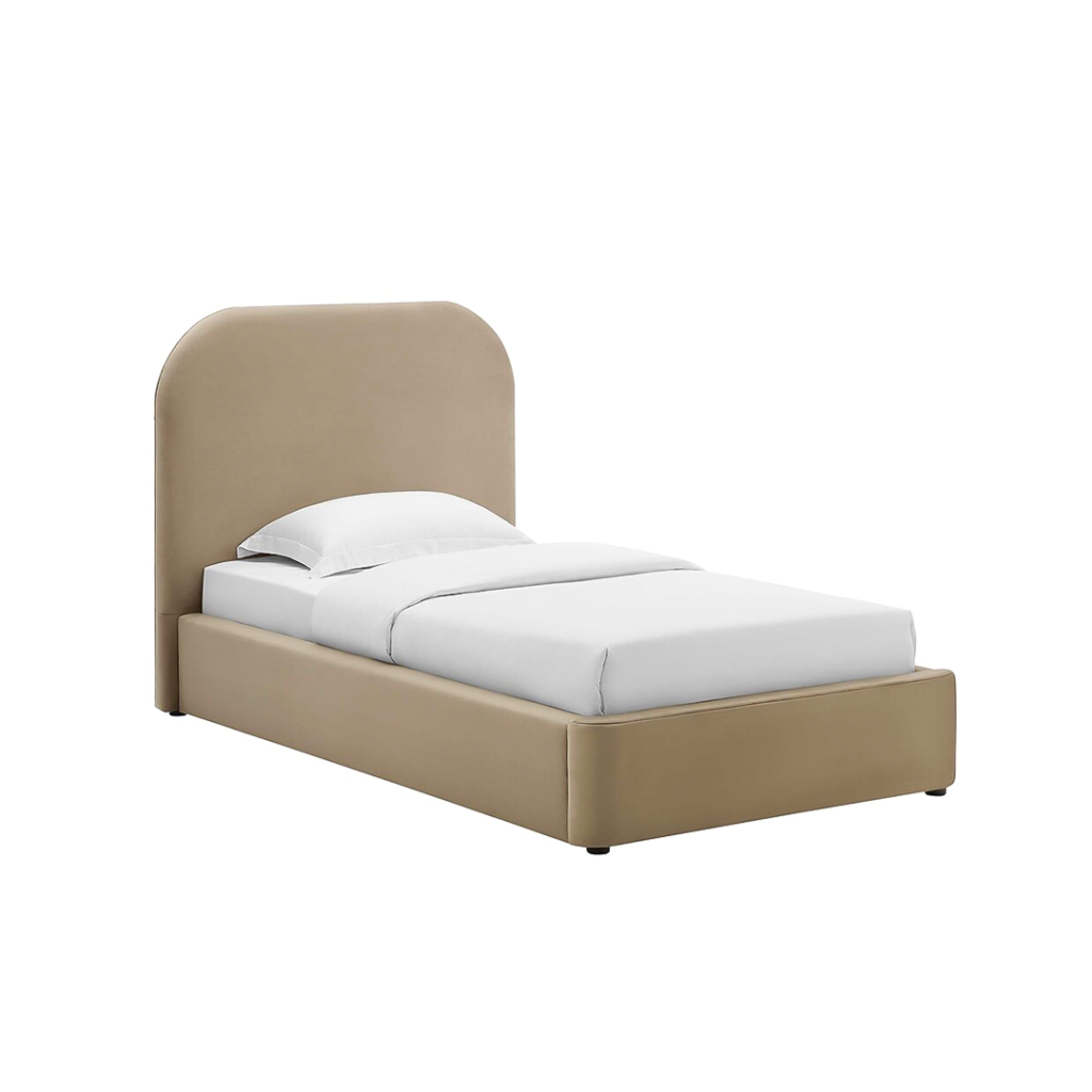 Keynote Minimalist Single Bed - Single bed | front and side view
