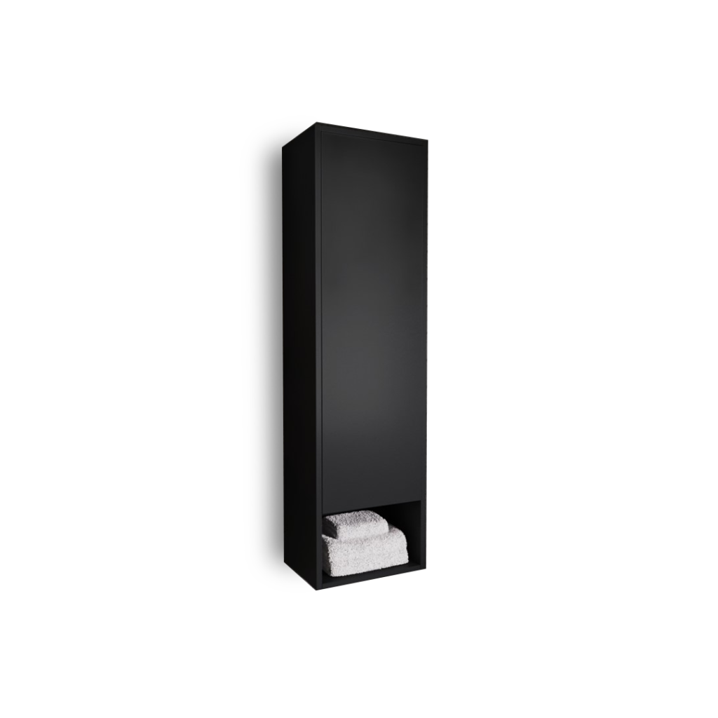 Tall Bathroom Storage Cabinet – Wall Mounted with Open Shelf- bathroom furniture | tall design