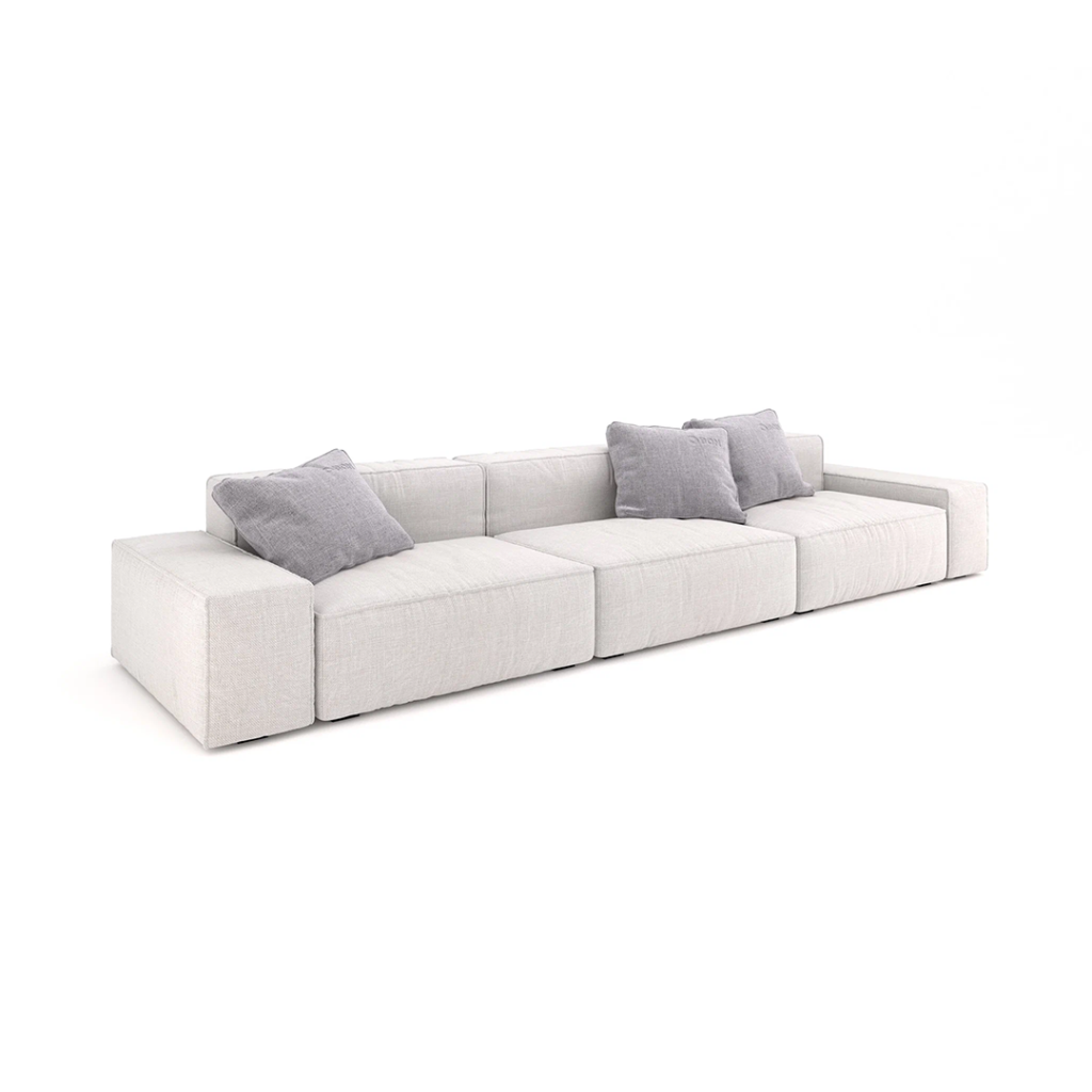 Modern Low Arm Bon Modular Sofa - L Shape Sofa | 3 seat front