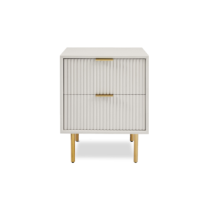 Modern Ribbed Bedside Table - Side Tables | outer look