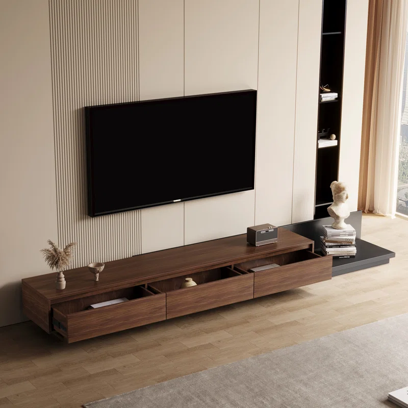 Minimalist Wall-Mounted TV Console