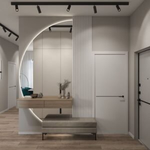 Wall mounted console table | Hallway furniture design