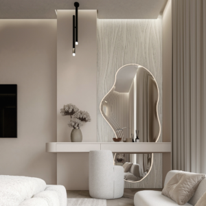 Customize Wall mounted vanity with stool | room dressing