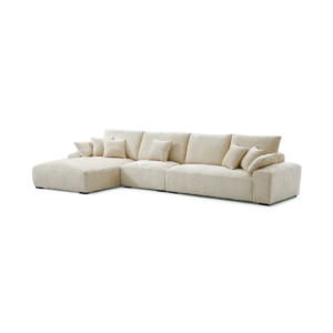 Modern Minimalist Corner Sofa with Chaise