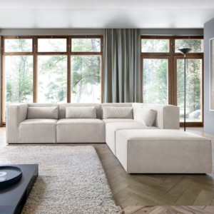 Premium Doris Minimalist l Shaped Sofa - Sectional sofa Design front