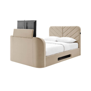 Gulf Luxe TV-Bed , beige color with tv