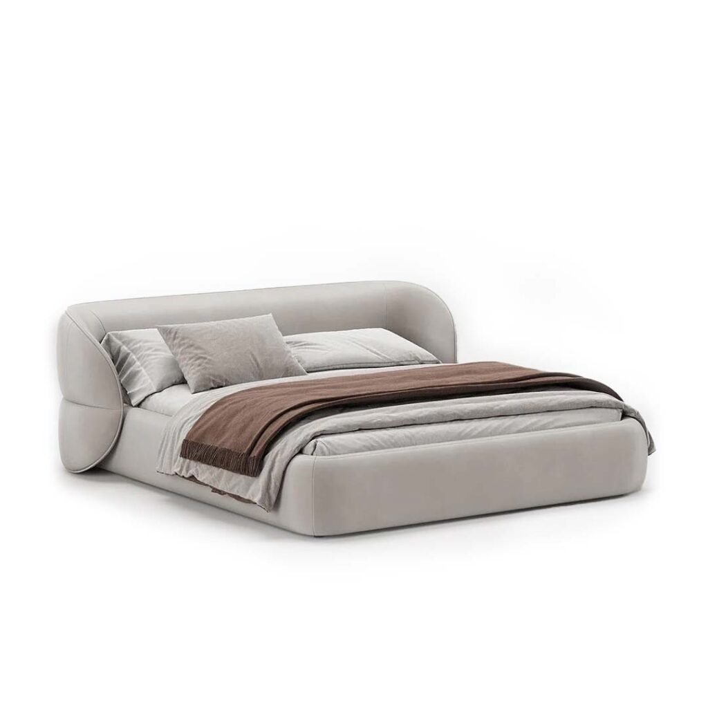 Amani Upholstered bed – Beds | bed main side view