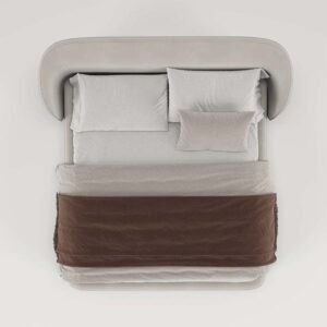 Amani Upholstered bed – Beds | bed top view