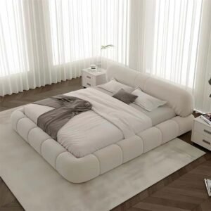 Aura Low-Profile Upholstered – Beds | top full bed view