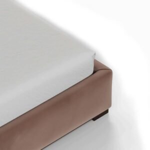 Ava Vertical Panel Velvet Bed – Beds | close padded view