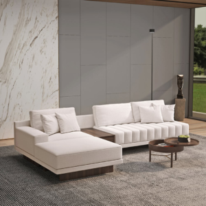 Averon Smart Modular Sectional Sofa _ L Shape Sofa_ lifestyle ottoman