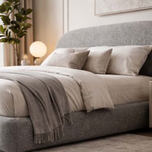 Bellora Upholstered Bed – Beds | close cushion view