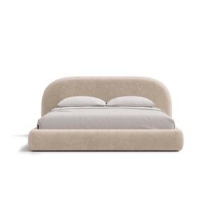 Bellora Upholstered Bed – Beds | beige color