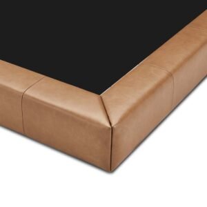 mason leather bed – Beds | close cushion view