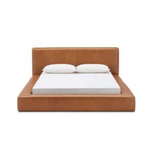mason leather bed – Beds | front side view